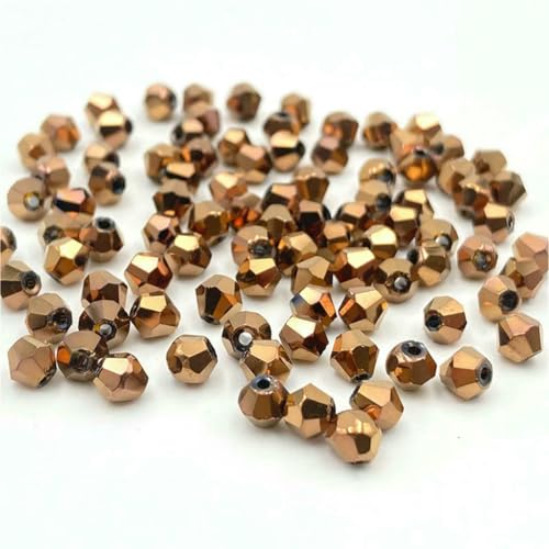 Facettierte österreichische 3 4 6 mm Doppelkegel-Kristallperlen, Abstandshalter, Glasperlen für Armband, Halskette, DIY-Schmuckherstellung, J-33-6 mm von BSGUZ