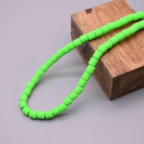 Farbige Fassperlen, DIY-Schmuckzubehör, Polymer-Ton-Perlen, Rohr-Abstandshalterperlen für die Schmuckherstellung, DIY-Handgefertigtes Armbandzubehör, 25–6 mm, 60 Stück Farbige Fassperlen, DIY-Schmuckzubehör, Polymer-Ton-Perlen, Rohr-Abstandshalterperlen für die Schmuckherstellung, DIY-Handgefertigtes Armbandzubehör, 25–6 mm, 60 Stück von BSGUZ