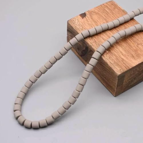 Farbige Fassperlen, DIY-Schmuckzubehör, Polymer-Ton-Perlen, Rohr-Abstandshalterperlen für die Schmuckherstellung, DIY-Handgefertigtes Armbandzubehör, 27–6 mm, 60 Stück von BSGUZ
