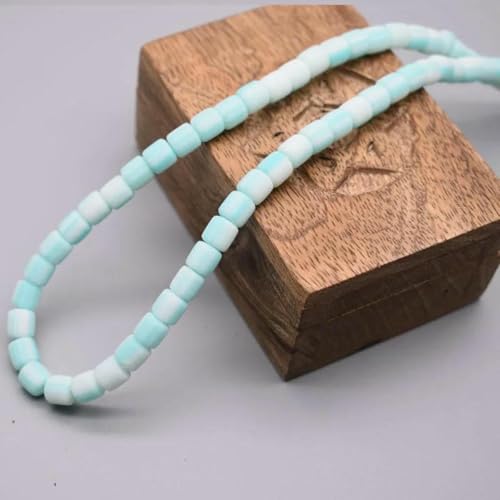 Farbige Fassperlen, DIY-Schmuckzubehör, Polymer-Ton-Perlen, Rohr-Abstandshalterperlen für die Schmuckherstellung, DIY-Handgefertigtes Armbandzubehör, 3–6 mm, 60 Stück von BSGUZ