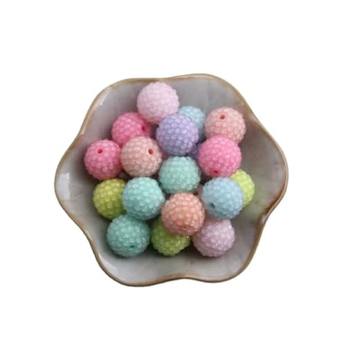 Gemischte klare Harz-Strass-Kugelperlen 20 mm grob 100 Stück Kinder Mädchen Schmuck-Standard Gemischte klare Harz-Strass-Kugelperlen 20 mm grob 100 Stück Kinder Mädchen Schmuck-Standard von BSGUZ