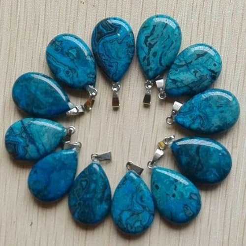 Großhandel 50 teile/los natürliche stein wasser tropfen form anhänger charme für Halsketten, der-blau onyx Großhandel 50 teile/los natürliche stein wasser tropfen form anhänger charme für Halsketten, der-blau onyx von BSGUZ