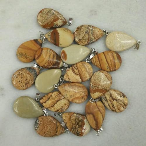 Großhandel 50 teile/los natürliche stein wasser tropfen form anhänger charme für Halsketten machen-Bild stein Großhandel 50 teile/los natürliche stein wasser tropfen form anhänger charme für Halsketten machen-Bild stein von BSGUZ