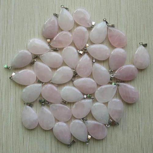 Großhandel 50 teile/los natürliche stein wasser tropfen form anhänger charme für Halsketten machen-rose quarz Großhandel 50 teile/los natürliche stein wasser tropfen form anhänger charme für Halsketten machen-rose quarz von BSGUZ