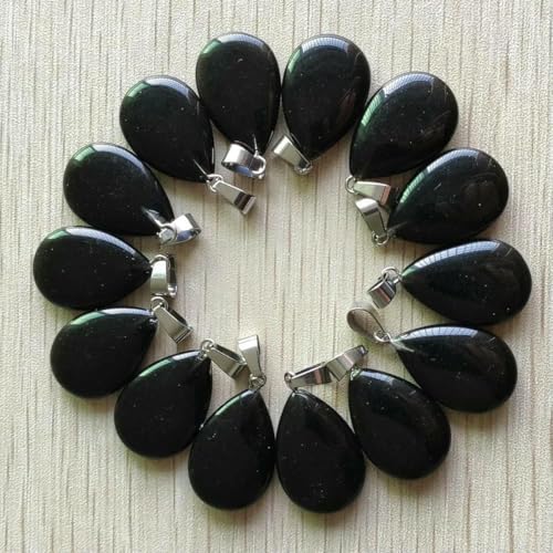 Großhandel 50 teile/los natürliche stein wasser tropfen form anhänger charme für Halsketten machen-schwarz onyx Großhandel 50 teile/los natürliche stein wasser tropfen form anhänger charme für Halsketten machen-schwarz onyx von BSGUZ