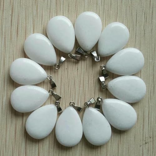 Großhandel 50 teile/los natürliche stein wasser tropfen form anhänger charme für Halsketten machen-weiß jade Großhandel 50 teile/los natürliche stein wasser tropfen form anhänger charme für Halsketten machen-weiß jade von BSGUZ