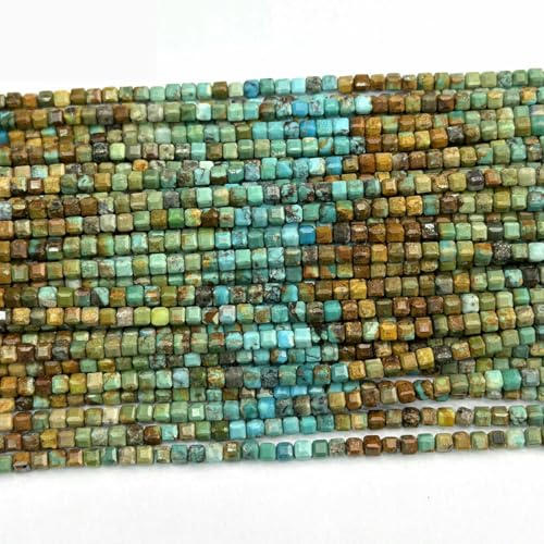 Großhandel Natürliche 3,0 mm seltene türkisfarbene facettierte Würfel-Farbverlaufsperlen zur Herstellung von Schmuck, DIY-Halsketten und Armbändern, 1 Strang Großhandel Natürliche 3,0 mm seltene türkisfarbene facettierte Würfel-Farbverlaufsperlen zur Herstellung von Schmuck, DIY-Halsketten und Armbändern, 1 Strang von BSGUZ