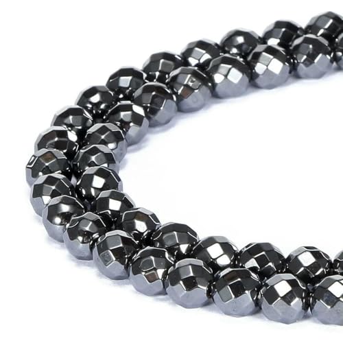 Großhandel Naturstein Schwarz Hämatit Runde Perlen 2 3 4 6 8 10 12MM 16" Pro Strang Pick Größe für Schmuck Machen-facettiert schwarz-3,0mm 120 stücke perlen von BSGUZ
