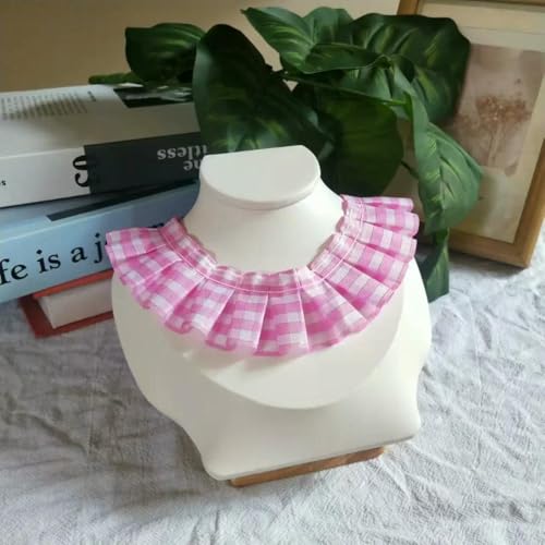 Karierter Stoff, plissierte Spitze, DIY-Mädchenpuppe, Kleidungsrock, handgefertigte Materialien, Dekokissen, Sofabezüge, Nähzubehör, rosa, 1 Yard Karierter Stoff, plissierte Spitze, DIY-Mädchenpuppe, Kleidungsrock, handgefertigte Materialien, Dekokissen, Sofabezüge, Nähzubehör, rosa, 1 Yard von BSGUZ