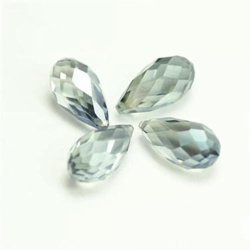 Kristalltropfen-Anhänger, blau, 6 x 12, 8 x 13, 10 x 20, 12 x 25 mm, Glasperlen, facettierte Tropfen, Schmuckzubehör für die Herstellung von Ohrringen, ED33, 12 x 25 mm, 10 Stück Kristalltropfen-Anhänger, blau, 6 x 12, 8 x 13, 10 x 20, 12 x 25 mm, Glasperlen, facettierte Tropfen, Schmuckzubehör für die Herstellung von Ohrringen, ED33, 12 x 25 mm, 10 Stück von BSGUZ