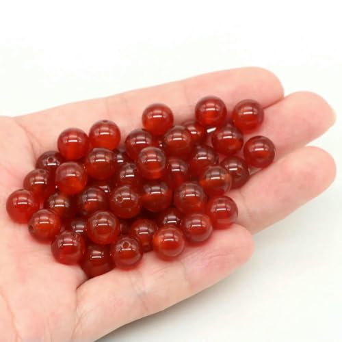 Lose Natursteinperlen, 4, 6, 8, 10 mm, Amethyst, Lava, Türkis, runde Charms, Kristallperlen zur Schmuckherstellung, DIY-Armband, Halskette, Roter Achat, 10 mm, 36–39 Stück Lose Natursteinperlen, 4, 6, 8, 10 mm, Amethyst, Lava, Türkis, runde Charms, Kristallperlen zur Schmuckherstellung, DIY-Armband, Halskette, Roter Achat, 10 mm, 36–39 Stück von BSGUZ