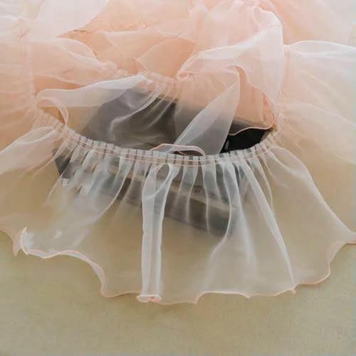 Mehrfarbiger Organza-Plissee-Doppelschicht-Rüschen-Spitzenbesatzstoff, Puffrock, Babydoll, Vorhang, DIY-Nähen, RS3697-B-Hautrosa-5Yards Mehrfarbiger Organza-Plissee-Doppelschicht-Rüschen-Spitzenbesatzstoff, Puffrock, Babydoll, Vorhang, DIY-Nähen, RS3697-B-Hautrosa-5Yards von BSGUZ