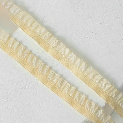 Meter elastische Spitzenbesatzbänder für Partykleider, Dekoration, Kleidung, Bastelbedarf, Handarbeiten, Nähstoff, G (1 cm breit), 5 Meter von BSGUZ