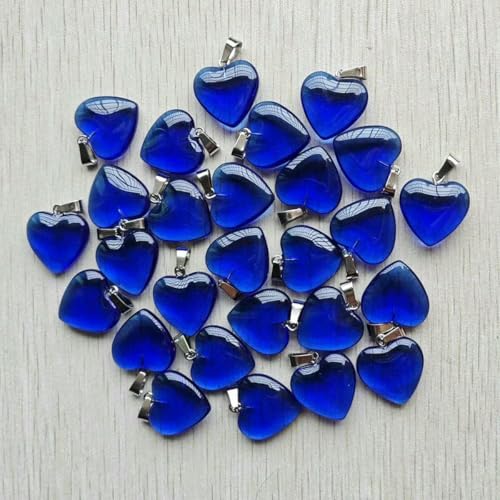 Mode glas royal blau herz form anhänger diy schmuck machen Zubehör Großhandel 50 teile/los standard Mode glas royal blau herz form anhänger diy schmuck machen Zubehör Großhandel 50 teile/los standard von BSGUZ