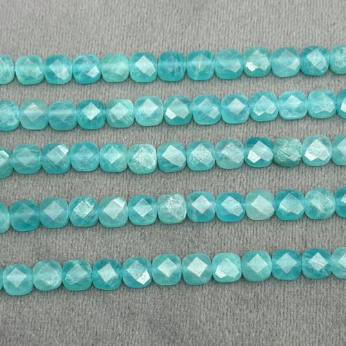 Natürliche 2,8 x 6 mm Amazonit-Quadrat-lose Perlen zur Herstellung von Schmuck, DIY-Halsketten und Armbändern, 2,8 x 6 mm, 1 Strang Natürliche 2,8 x 6 mm Amazonit-Quadrat-lose Perlen zur Herstellung von Schmuck, DIY-Halsketten und Armbändern, 2,8 x 6 mm, 1 Strang von BSGUZ