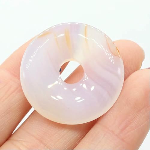 Natürliche Achate, Malachit, Opal, Türkis, verkrustete Perlen mit großem Loch, DIY-Ohrring, Halskette, Armband, Schmuckherstellung, 1 Stück, Weißer Achat, 30 x 30 mm Natürliche Achate, Malachit, Opal, Türkis, verkrustete Perlen mit großem Loch, DIY-Ohrring, Halskette, Armband, Schmuckherstellung, 1 Stück, Weißer Achat, 30 x 30 mm von BSGUZ