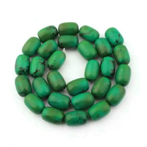 Natürliche türkisfarbene Säulensteinperlen für Halsketten, Schmuckherstellung, Abstandshalter, Strang, 15 Zoll, DIY, lose Perlen, 8 x 12 mm, 10 x 14,0 mm, 12 x 16 mm – 10 x 14,0 mm Natürliche türkisfarbene Säulensteinperlen für Halsketten, Schmuckherstellung, Abstandshalter, Strang, 15 Zoll, DIY, lose Perlen, 8 x 12 mm, 10 x 14,0 mm, 12 x 16 mm – 10 x 14,0 mm von BSGUZ
