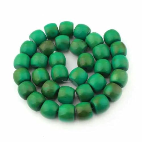 Natürliche türkisfarbene Trommelgrüne Steinperlen für Halsketten, Schmuckherstellung, Strang 15 Zoll, DIY, lose Perlen 8 x 10 mm/10 x 14,0 mm/12 x 16 mm-12 x 14,0 mm Natürliche türkisfarbene Trommelgrüne Steinperlen für Halsketten, Schmuckherstellung, Strang 15 Zoll, DIY, lose Perlen 8 x 10 mm/10 x 14,0 mm/12 x 16 mm-12 x 14,0 mm von BSGUZ