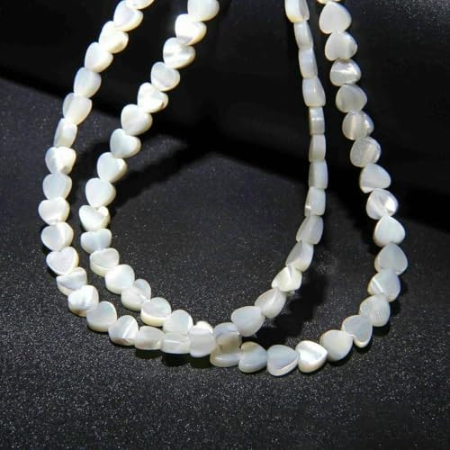 Natürliche weiße Perlmutt-Mopp-Muschelperlen, runde Muscheln, lose Perlen zur Schmuckherstellung, DIY-Armband, Halskettenzubehör, 16 Liebe, 6 mm, 15 Zoll Natürliche weiße Perlmutt-Mopp-Muschelperlen, runde Muscheln, lose Perlen zur Schmuckherstellung, DIY-Armband, Halskettenzubehör, 16 Liebe, 6 mm, 15 Zoll von BSGUZ