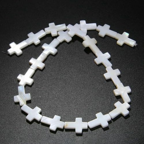 Natürliche weiße Perlmutt-Mopp-Muschelperlen, runde Muscheln, lose Perlen zur Schmuckherstellung, DIY-Armband, Halskettenzubehör, 25 Stück, ca. 10 x 15 mm, 15 Zoll Natürliche weiße Perlmutt-Mopp-Muschelperlen, runde Muscheln, lose Perlen zur Schmuckherstellung, DIY-Armband, Halskettenzubehör, 25 Stück, ca. 10 x 15 mm, 15 Zoll von BSGUZ