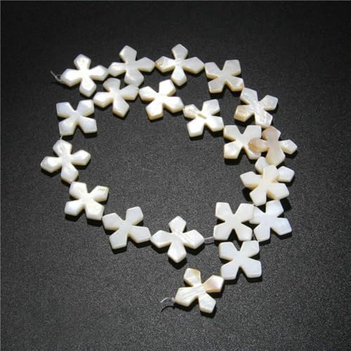 Natürliche weiße Perlmutt-Mopp-Muschelperlen, runde Muscheln, lose Perlen zur Schmuckherstellung, DIY-Armband, Halskettenzubehör, 27, ca. 20 x 20 mm, 15 Zoll Natürliche weiße Perlmutt-Mopp-Muschelperlen, runde Muscheln, lose Perlen zur Schmuckherstellung, DIY-Armband, Halskettenzubehör, 27, ca. 20 x 20 mm, 15 Zoll von BSGUZ