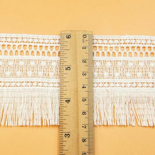 Natürliche weiße und schwarze Quasten-Fransen-Spitzenbesatz-Applikation, Baumwollkordel-Spitzenstoff, Nähzubehör, 2 Meter- -2 Meter Natürliche weiße und schwarze Quasten-Fransen-Spitzenbesatz-Applikation, Baumwollkordel-Spitzenstoff, Nähzubehör, 2 Meter- -2 Meter von BSGUZ