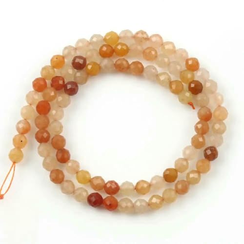 Natürlicher facettierter Sonnenstein, Labradorit, Jaspis, Achat, Lapislazuli, Amazonit, Opal, Steinperlen für die Herstellung von DIY-Schmuck, Armbänder, 15 Zoll, roter Aventurin, 3,0 mm (ca. 11 Natürlicher facettierter Sonnenstein, Labradorit, Jaspis, Achat, Lapislazuli, Amazonit, Opal, Steinperlen für die Herstellung von DIY-Schmuck, Armbänder, 15 Zoll, roter Aventurin, 3,0 mm (ca. 11 von BSGUZ