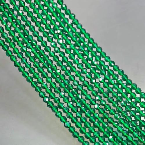 Naturstein, blauer Amazonit, facettiert, rund, lose Abstandsperlen, DIY-Charms, Armbänder, Halsketten zur Schmuckherstellung, 38,1 cm, 2 mm/3,0 mm, Grünquarz, 2 mm, ca. 185 Stück Naturstein, blauer Amazonit, facettiert, rund, lose Abstandsperlen, DIY-Charms, Armbänder, Halsketten zur Schmuckherstellung, 38,1 cm, 2 mm/3,0 mm, Grünquarz, 2 mm, ca. 185 Stück von BSGUZ