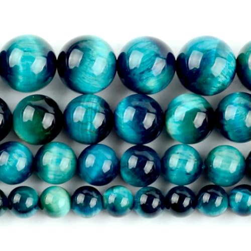 Naturstein, blauer Kristall, Jade, Jaspis, Achat, Türkis, Abstandshalter, lose, runde Perlen für die Schmuckherstellung, DIY-Zubehör, Großhandel, Blaues Tigerauge, 12 mm Naturstein, blauer Kristall, Jade, Jaspis, Achat, Türkis, Abstandshalter, lose, runde Perlen für die Schmuckherstellung, DIY-Zubehör, Großhandel, Blaues Tigerauge, 12 mm von BSGUZ