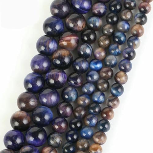 Naturstein, blauer Kristall, Jade, Jaspis, Achat, Türkis, Abstandshalter, lose, runde Perlen für die Schmuckherstellung, DIY-Zubehör, Großhandel, Nachthimmel, Tigerauge, 10 mm Naturstein, blauer Kristall, Jade, Jaspis, Achat, Türkis, Abstandshalter, lose, runde Perlen für die Schmuckherstellung, DIY-Zubehör, Großhandel, Nachthimmel, Tigerauge, 10 mm von BSGUZ