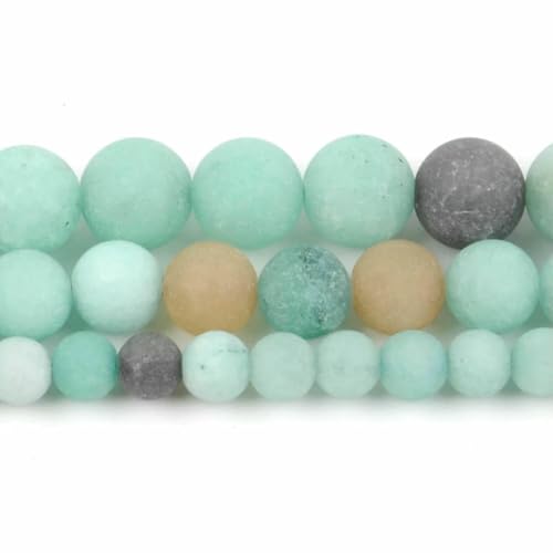 Naturstein, blauer Kristall, Jade, Jaspis, Achate, Türkis, Abstandshalter, lose, runde Perlen für die Schmuckherstellung, DIY-Zubehör, Großhandel, grüner Amazonit, 6 mm Naturstein, blauer Kristall, Jade, Jaspis, Achate, Türkis, Abstandshalter, lose, runde Perlen für die Schmuckherstellung, DIY-Zubehör, Großhandel, grüner Amazonit, 6 mm von BSGUZ