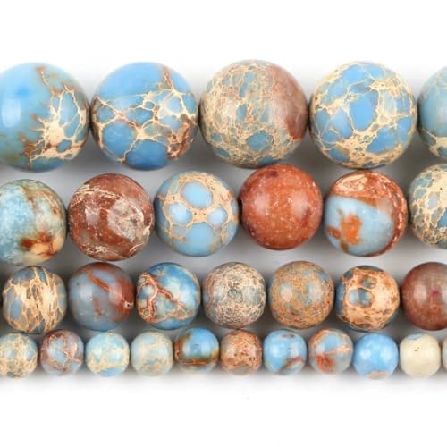 Naturstein, blauer Kristall, Jade, Jaspis, Achate, Türkis, Abstandshalter, lose, runde Perlen für die Schmuckherstellung, DIY-Zubehör, Großhandel, helles Meeressediment, 12 mm Naturstein, blauer Kristall, Jade, Jaspis, Achate, Türkis, Abstandshalter, lose, runde Perlen für die Schmuckherstellung, DIY-Zubehör, Großhandel, helles Meeressediment, 12 mm von BSGUZ