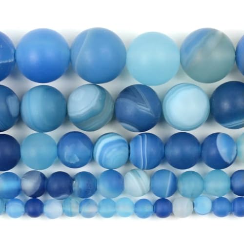 Naturstein, blauer Kristall, Jade, Jaspis, Achate, Türkis, Abstandshalter, lose, runde Perlen für die Schmuckherstellung, DIY-Zubehör, Großhandel, matt, gestreift, 6 mm Naturstein, blauer Kristall, Jade, Jaspis, Achate, Türkis, Abstandshalter, lose, runde Perlen für die Schmuckherstellung, DIY-Zubehör, Großhandel, matt, gestreift, 6 mm von BSGUZ
