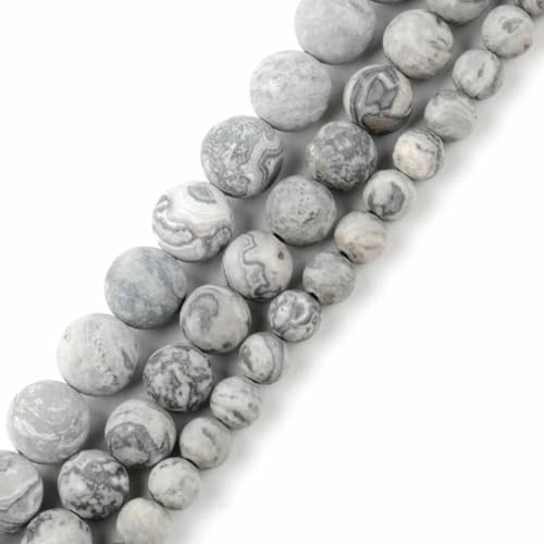 Naturstein, matt, Kristallquarz, Amazonit, Howlith, Türkis, Web-Jaspis, runde Perlen zur Schmuckherstellung, DIY-Armbänder, Karten-Jaspis, 6 mm Naturstein, matt, Kristallquarz, Amazonit, Howlith, Türkis, Web-Jaspis, runde Perlen zur Schmuckherstellung, DIY-Armbänder, Karten-Jaspis, 6 mm von BSGUZ