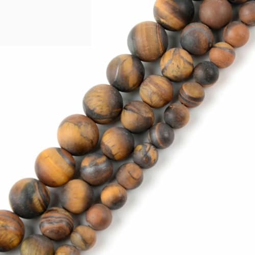 Naturstein, matt, Kristallquarz, Amazonit, Howlith, Türkis, Web-Jaspis, runde Perlen zur Schmuckherstellung, DIY-Armbänder – Gelbes Tigerauge – 4,0 mm Naturstein, matt, Kristallquarz, Amazonit, Howlith, Türkis, Web-Jaspis, runde Perlen zur Schmuckherstellung, DIY-Armbänder – Gelbes Tigerauge – 4,0 mm von BSGUZ