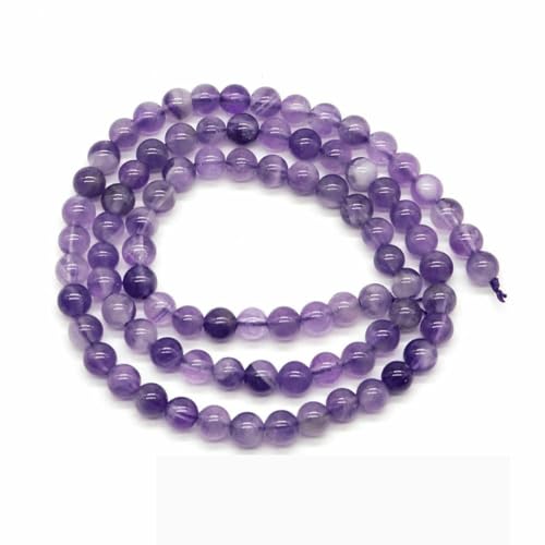 Naturstein, violette Achat-Türkis-Perle, rund, lose Abstandsperle zur Schmuckherstellung, 4/6/8/10 mm, DIY-Halsketten, Armbänder, Ohrstecker, Amethyst, 10 mm, 36 bis 37 S Naturstein, violette Achat-Türkis-Perle, rund, lose Abstandsperle zur Schmuckherstellung, 4/6/8/10 mm, DIY-Halsketten, Armbänder, Ohrstecker, Amethyst, 10 mm, 36 bis 37 S von BSGUZ