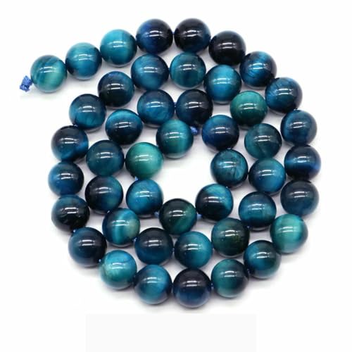 Naturstein, violette Achat-Türkis-Perle, rund, lose Abstandsperle zur Schmuckherstellung, 4/6/8/10 mm, DIY-Halsketten, Armbänder, Ohrstecker – blaues Tigerauge – 10 mm, Naturstein, violette Achat-Türkis-Perle, rund, lose Abstandsperle zur Schmuckherstellung, 4/6/8/10 mm, DIY-Halsketten, Armbänder, Ohrstecker – blaues Tigerauge – 10 mm, von BSGUZ