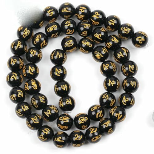 Naturstein-Achat, Glas, Quarz, Türkis, Druzy, Abstandshalter, lose, runde Cloisonné-Perlen für Schmuckherstellung, DIY-Zubehör, Großhandel, Schwarz, Mantra, 8 mm Naturstein-Achat, Glas, Quarz, Türkis, Druzy, Abstandshalter, lose, runde Cloisonné-Perlen für Schmuckherstellung, DIY-Zubehör, Großhandel, Schwarz, Mantra, 8 mm von BSGUZ