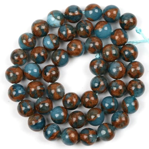 Naturstein-Achat, Glas, Quarz, Türkis, Druzy, Abstandshalter, lose, runde Cloisonné-Perlen für die Schmuckherstellung, DIY-Zubehör, Großhandel, Seeblau, 10 mm Naturstein-Achat, Glas, Quarz, Türkis, Druzy, Abstandshalter, lose, runde Cloisonné-Perlen für die Schmuckherstellung, DIY-Zubehör, Großhandel, Seeblau, 10 mm von BSGUZ