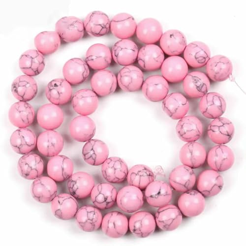 Naturstein-Achat, Glas, Quarz, Türkis, Druzy, Abstandshalter, lose, runde Cloisonné-Perlen für die Schmuckherstellung, DIY-Zubehör, Großhandel, rosa Türkise, 12 mm Naturstein-Achat, Glas, Quarz, Türkis, Druzy, Abstandshalter, lose, runde Cloisonné-Perlen für die Schmuckherstellung, DIY-Zubehör, Großhandel, rosa Türkise, 12 mm von BSGUZ