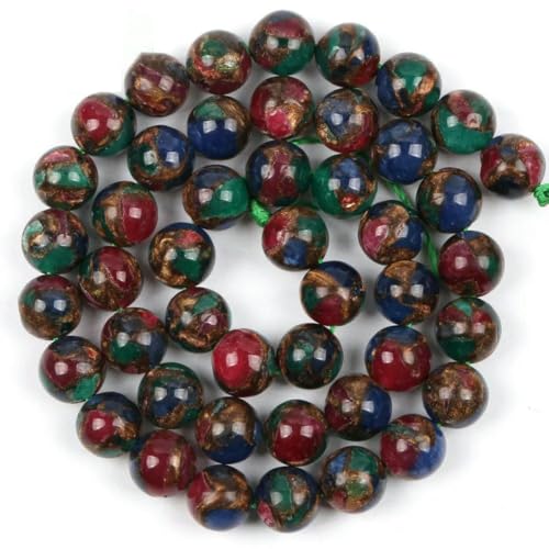 Naturstein-Achat, Glas, Quarz, Türkis, Druzy, Abstandshalter, lose, runde Cloisonné-Perlen zur Schmuckherstellung, DIY-Zubehör, Großhandel, Cloisonné, 6 mm Naturstein-Achat, Glas, Quarz, Türkis, Druzy, Abstandshalter, lose, runde Cloisonné-Perlen zur Schmuckherstellung, DIY-Zubehör, Großhandel, Cloisonné, 6 mm von BSGUZ