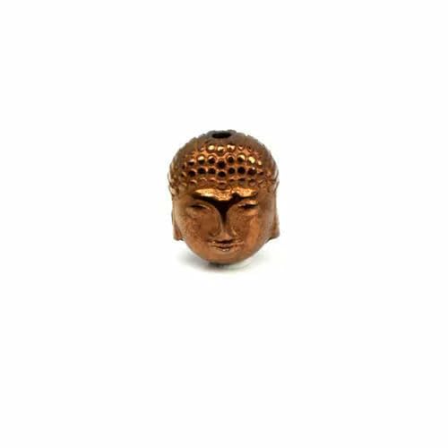 Naturstein Schwarze Hämatitperlen Metallbeschichtung Farbe Buddha-Kopf 8 * 10MM 10 Stück DIY Halskette Armband Schmuckherstellung-LTFT 10MM 14PCS 002 von BSGUZ