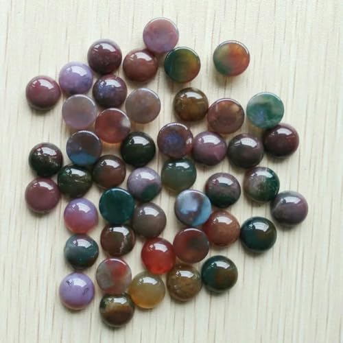 Naturstein gemischten runde CABOCHON 10mm perlen für DIY schmuck Zubehör 50 teile/los-indien achat von BSGUZ