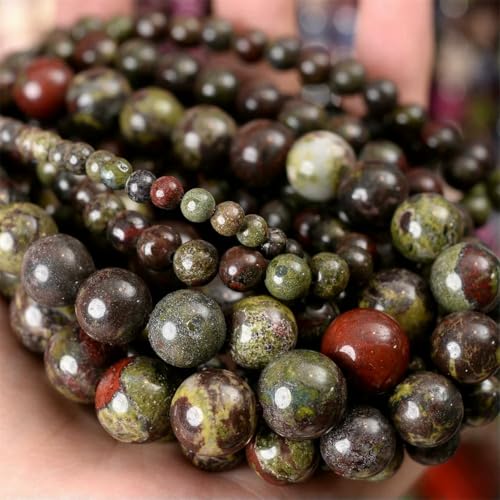 Natursteinperlen, Lava-Jaspis, Tigerauge, Quarz-Achat, runde lose Perlen zur Schmuckherstellung, DIY-Armbandzubehör, 4–12 mm, Drachenblut, ca. 10 mm, 35 Perlen Natursteinperlen, Lava-Jaspis, Tigerauge, Quarz-Achat, runde lose Perlen zur Schmuckherstellung, DIY-Armbandzubehör, 4–12 mm, Drachenblut, ca. 10 mm, 35 Perlen von BSGUZ