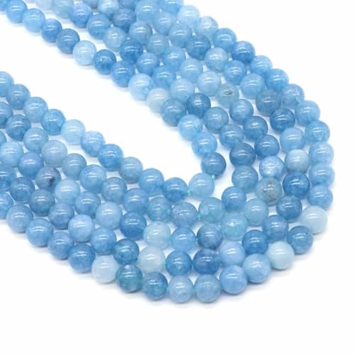 Natursteinperlen, rotes Tigerauge, runde lose Perlen, DIY-Charm-Armband, Ohrringe, Halskette, Schmuckherstellung, Zubehör, 38,1 cm Strang, Aquamarin, 4,0 mm, 85–92 Stück Natursteinperlen, rotes Tigerauge, runde lose Perlen, DIY-Charm-Armband, Ohrringe, Halskette, Schmuckherstellung, Zubehör, 38,1 cm Strang, Aquamarin, 4,0 mm, 85–92 Stück von BSGUZ