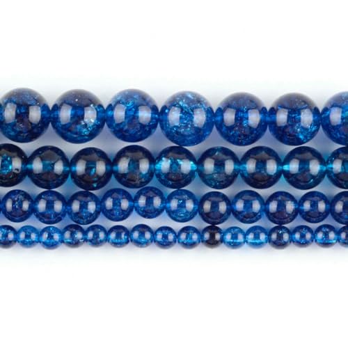 Natursteinperlen im 45-Stil, blauer Chalcedon, Kristallglas, Edelstein, Jade, Achat, Perlen, Schmuckherstellung, DIY, handgefertigtes Armband, 38,1 cm, Dunkelblau, rissig, 6 mm Natursteinperlen im 45-Stil, blauer Chalcedon, Kristallglas, Edelstein, Jade, Achat, Perlen, Schmuckherstellung, DIY, handgefertigtes Armband, 38,1 cm, Dunkelblau, rissig, 6 mm von BSGUZ