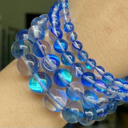 Natursteinperlen im 45-Stil, blauer Chalcedon, Kristallglas, Edelstein, Jade, Achat, Perlen, Schmuckherstellung, DIY, handgefertigtes Armband, 38,1 cm, blauer österreichischer Kristall, 10 mm Natursteinperlen im 45-Stil, blauer Chalcedon, Kristallglas, Edelstein, Jade, Achat, Perlen, Schmuckherstellung, DIY, handgefertigtes Armband, 38,1 cm, blauer österreichischer Kristall, 10 mm von BSGUZ