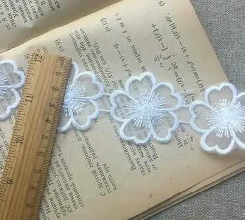 Neuer bestickter weißer Blumenspitzenstoff aus Baumwolle, Dubai, zum Nähen, DIY-Besatz, Tüllapplikation, Band, Kragen, Hochzeitskleid, Guipure-Dekor, Weiß 1 Neuer bestickter weißer Blumenspitzenstoff aus Baumwolle, Dubai, zum Nähen, DIY-Besatz, Tüllapplikation, Band, Kragen, Hochzeitskleid, Guipure-Dekor, Weiß 1 von BSGUZ