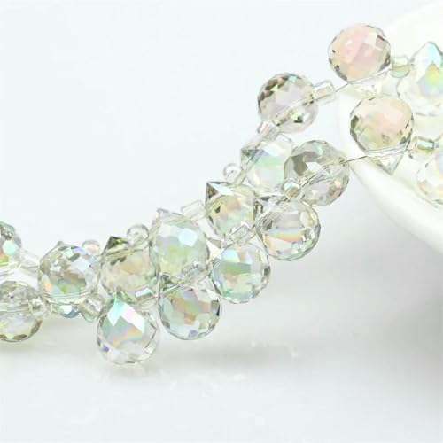 Österreichische AB-Farbkristall-Erdbeerperlen, 10 x 8 mm, glänzende facettierte Glasperlen zur Schmuckherstellung, DIY-Hochzeitskleid-Accessoires, H1403, 10 x 8 mm, 20 Stück Österreichische AB-Farbkristall-Erdbeerperlen, 10 x 8 mm, glänzende facettierte Glasperlen zur Schmuckherstellung, DIY-Hochzeitskleid-Accessoires, H1403, 10 x 8 mm, 20 Stück von BSGUZ