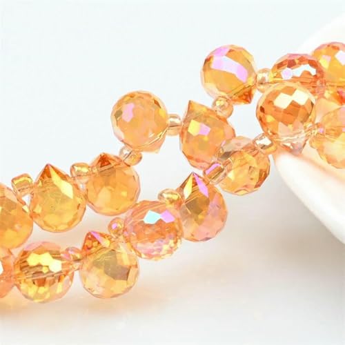 Österreichische AB-Farbkristall-Erdbeerperlen, 10 x 8 mm, glänzende facettierte Glasperlen zur Schmuckherstellung, DIY-Hochzeitskleid-Accessoires, H1411, 10 x 8 mm, 20 Stück Österreichische AB-Farbkristall-Erdbeerperlen, 10 x 8 mm, glänzende facettierte Glasperlen zur Schmuckherstellung, DIY-Hochzeitskleid-Accessoires, H1411, 10 x 8 mm, 20 Stück von BSGUZ